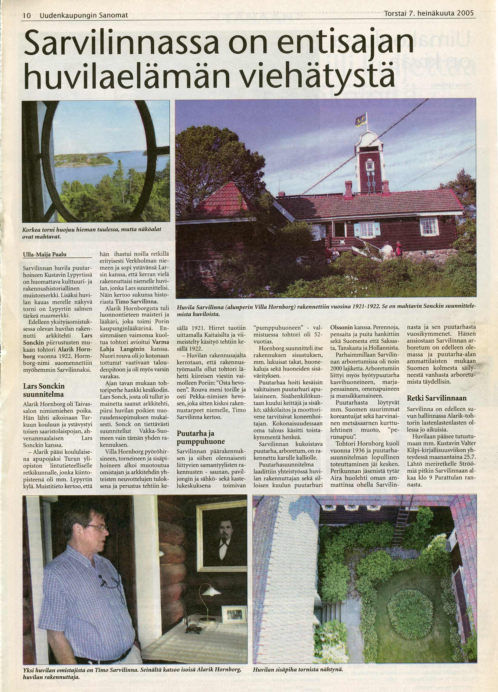 Uudenkaupungin Sanomat 7.7.2005