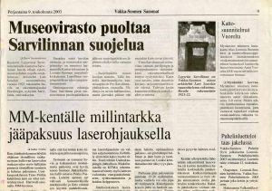 Vakka-Suomen Sanomat 9 May 2003